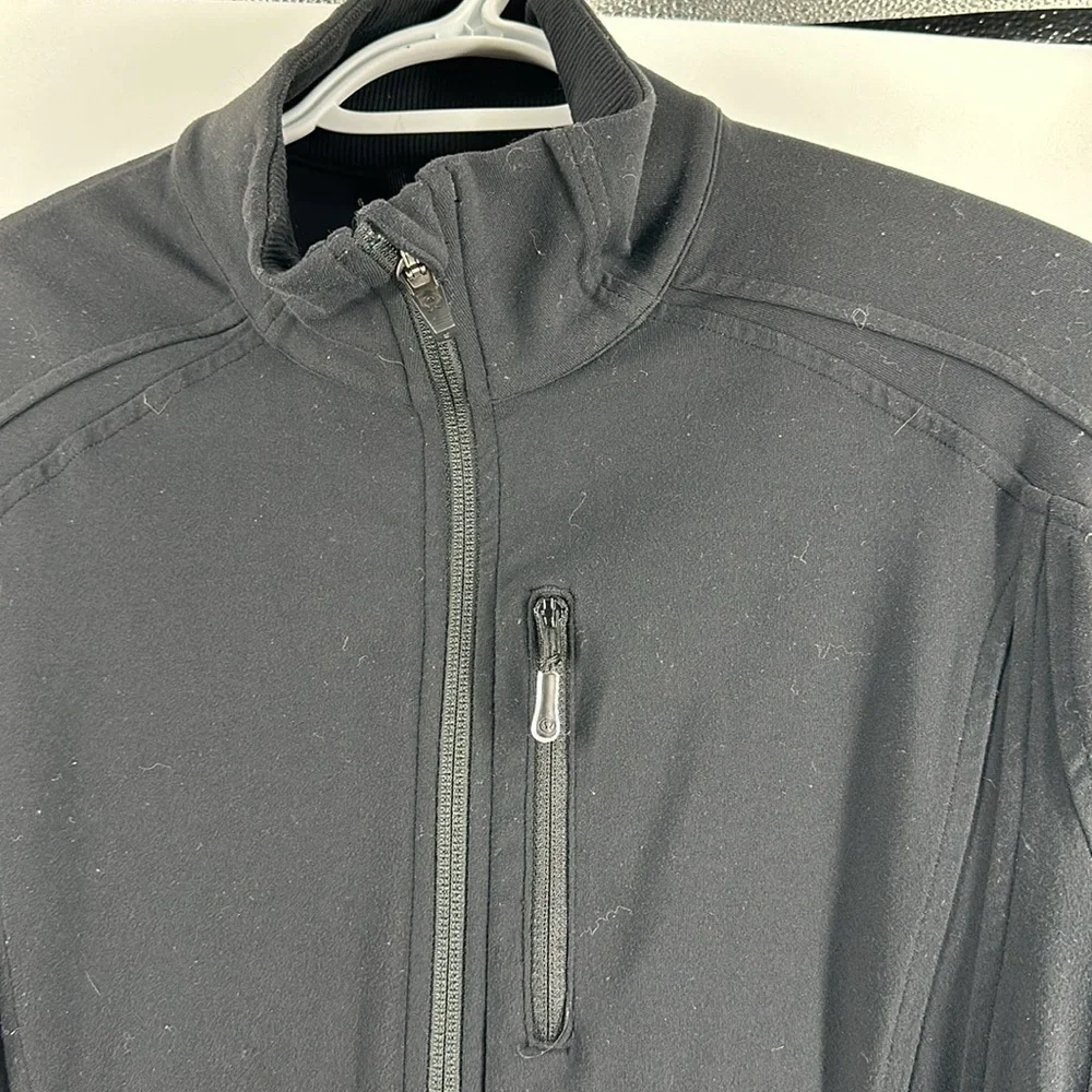 Lululemon Kung Fu Athletic Jacket Full Zip Pocket black sz m